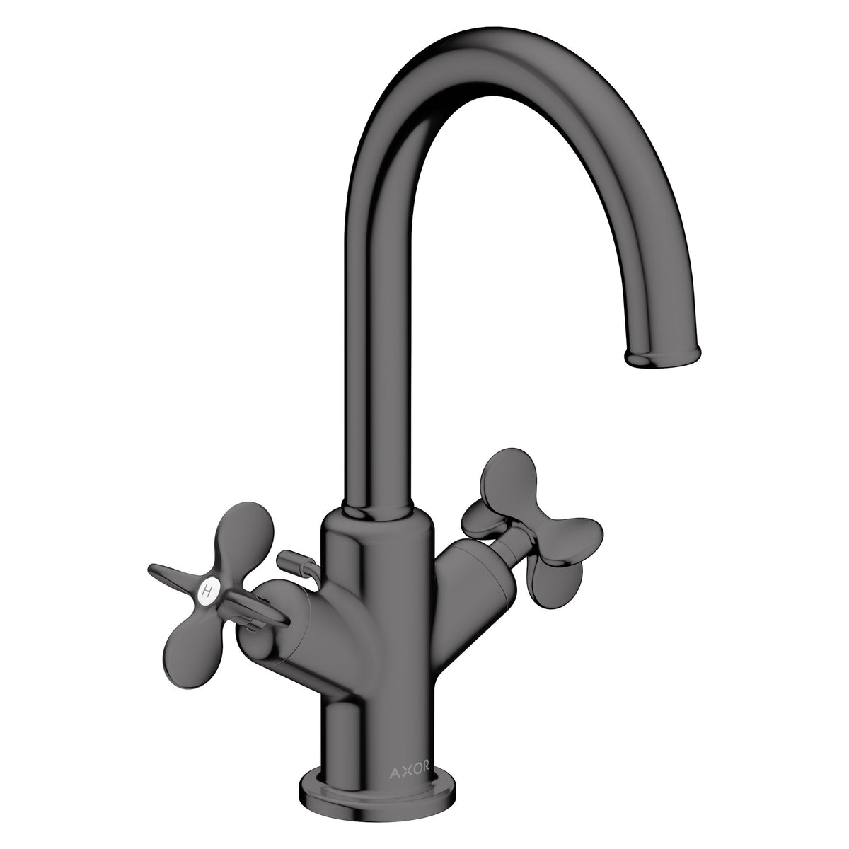 AXOR-Archivio-2-handle-basin-mixer-170-with-cross-handles-and-pop-up-waste-set-Polished-Black-Chrome-34015330