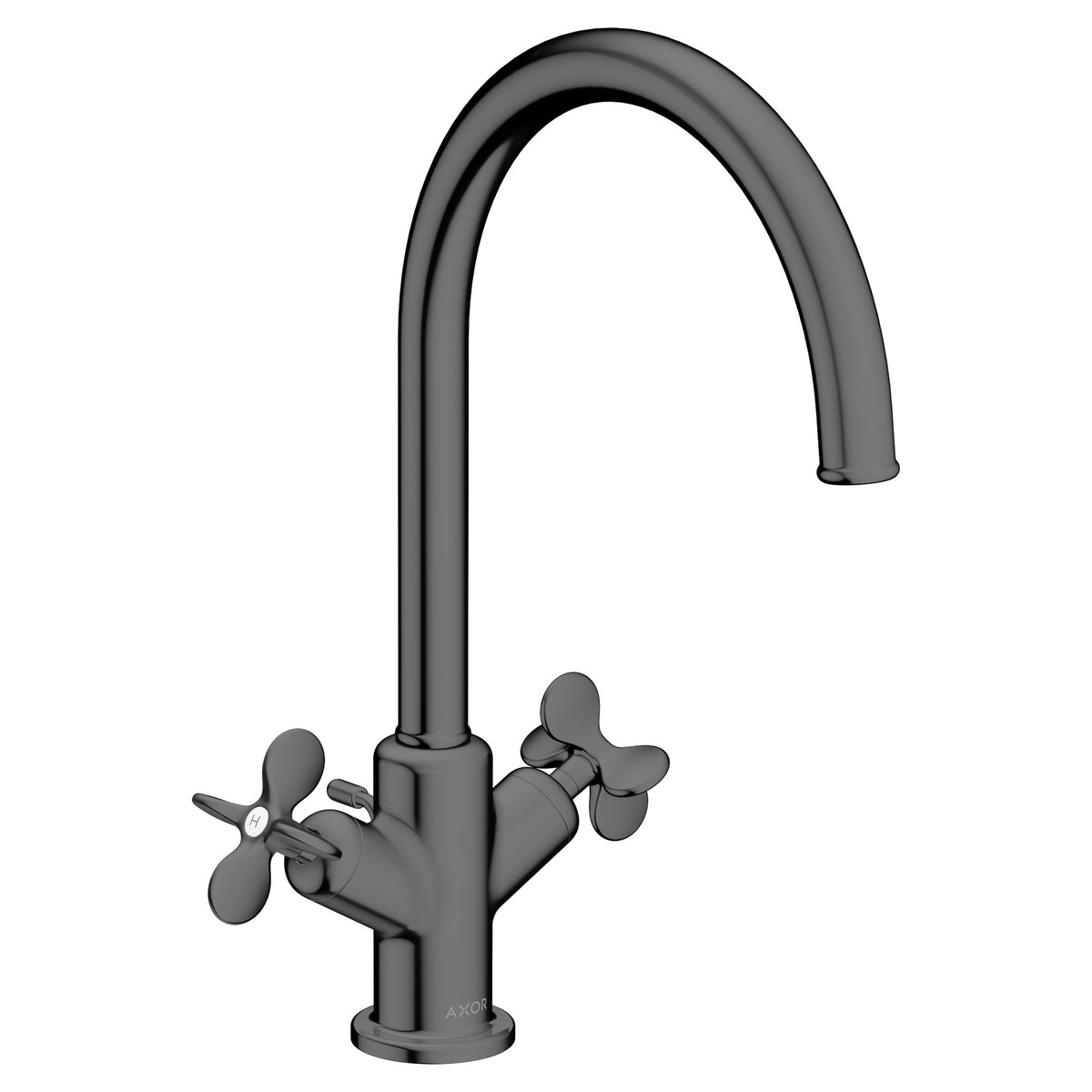 AXOR-Archivio-2-handle-basin-mixer-210-with-cross-handles-and-pop-up-waste-set-Polished-Black-Chrome-34022330