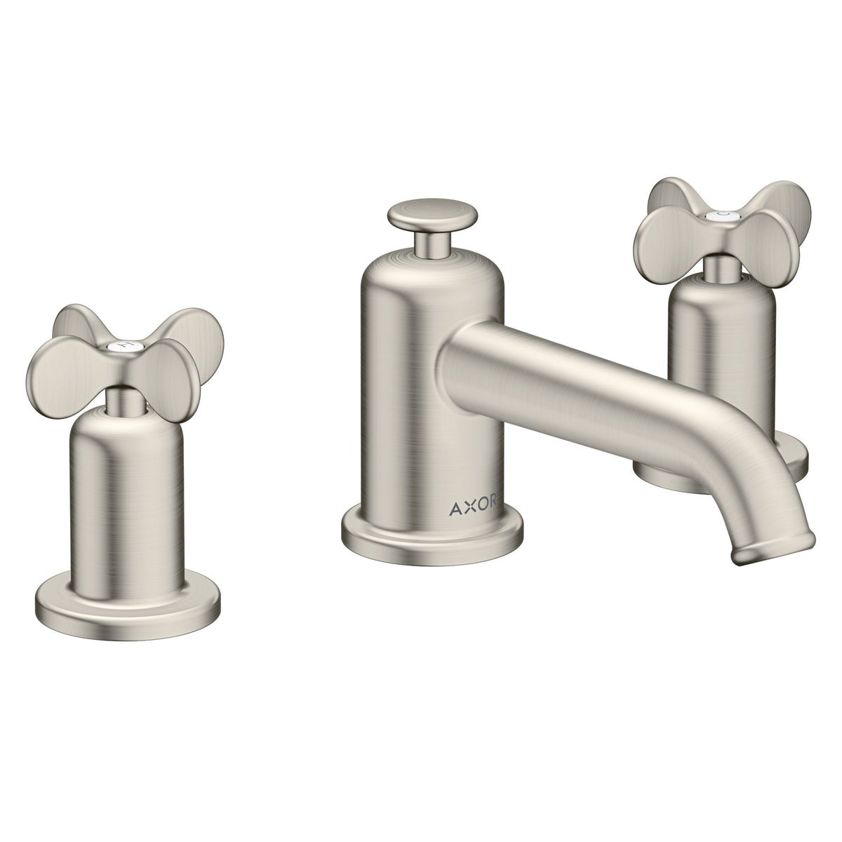 AXOR-Archivio-3-hole-basin-mixer-30-with-cross-handles-and-pop-up-waste-set-Stainless-Steel-Optic-34024800