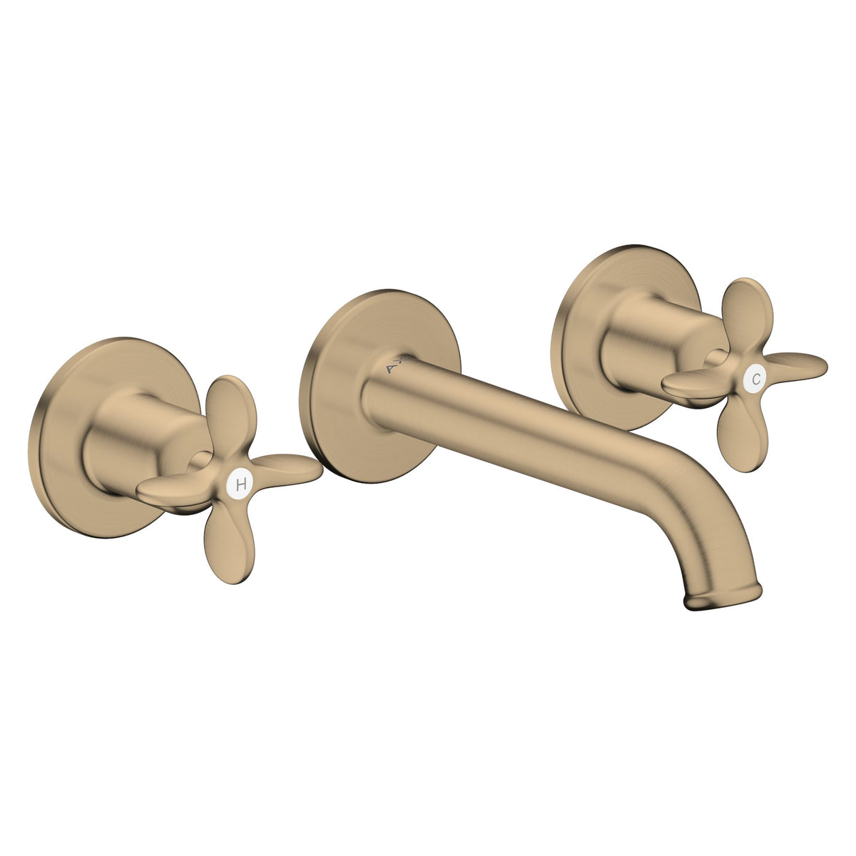 AXOR-Archivio-3-hole-basin-mixer-for-concealed-installation-wall-mounted-with-spout-160-mm-and-cross-handles-Brushed-Bronze-34033140