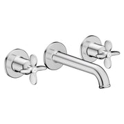 AXOR-Archivio-3-hole-basin-mixer-for-concealed-installation-wall-mounted-with-spout-160-mm-and-cross-handles-Chrome-34033000