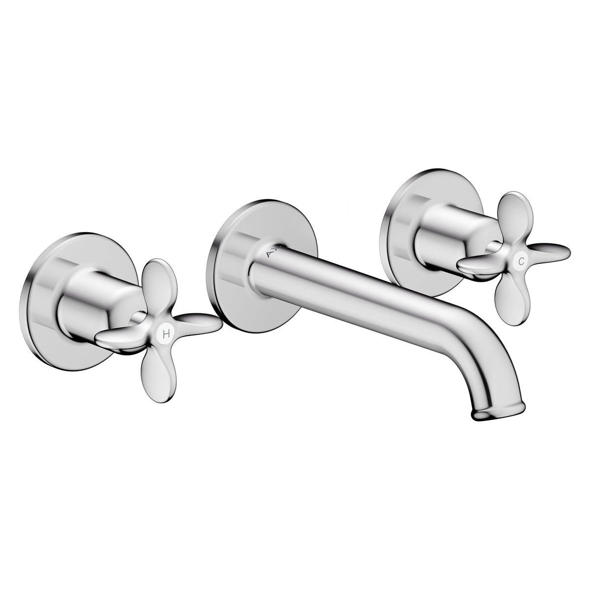 AXOR-Archivio-3-hole-basin-mixer-for-concealed-installation-wall-mounted-with-spout-160-mm-and-cross-handles-Chrome-34033000