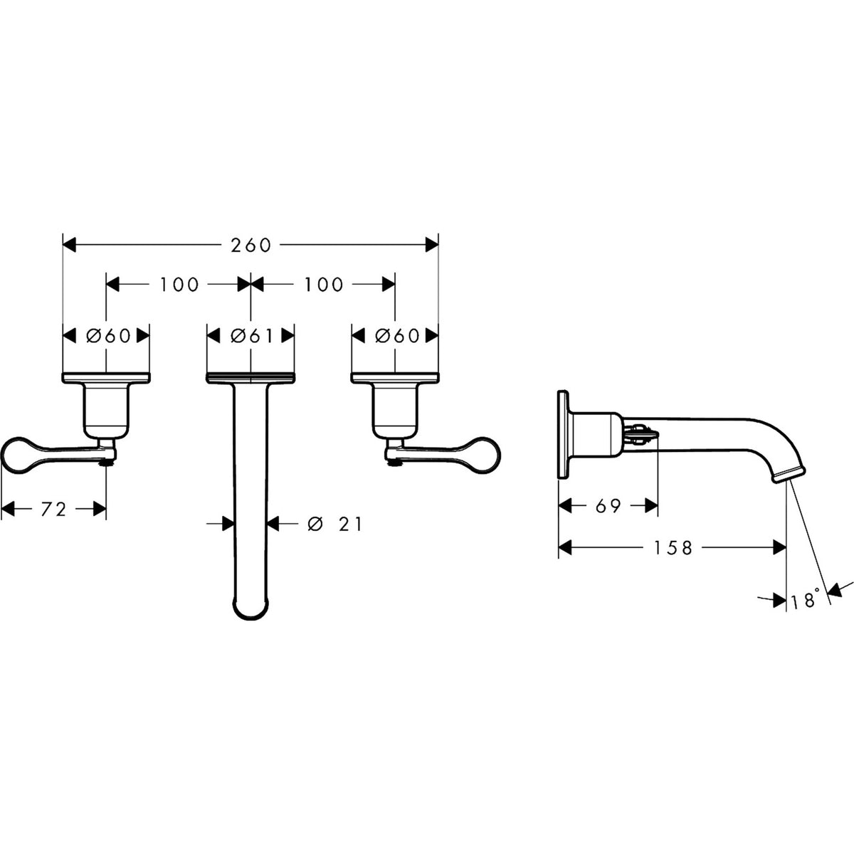 AXOR-Archivio-3-hole-basin-mixer-for-concealed-installation-wall-mounted-with-spout-160-mm-and-lever-handles-34034-technical-01