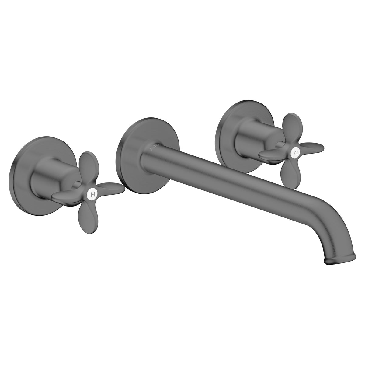 AXOR-Archivio-3-hole-basin-mixer-for-concealed-installation-wall-mounted-with-spout-220-mm-and-cross-handles-Brushed-Black-Chrome-34036340