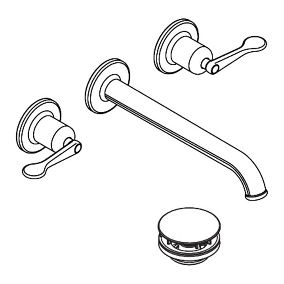 AXOR-Archivio-3-hole-basin-mixer-for-concealed-installation-wall-mounted-with-spout-220-mm-and-lever-handles-34037-technical-02
