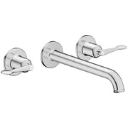 AXOR-Archivio-3-hole-basin-mixer-for-concealed-installation-wall-mounted-with-spout-220-mm-and-lever-handles-Chrome-34037000