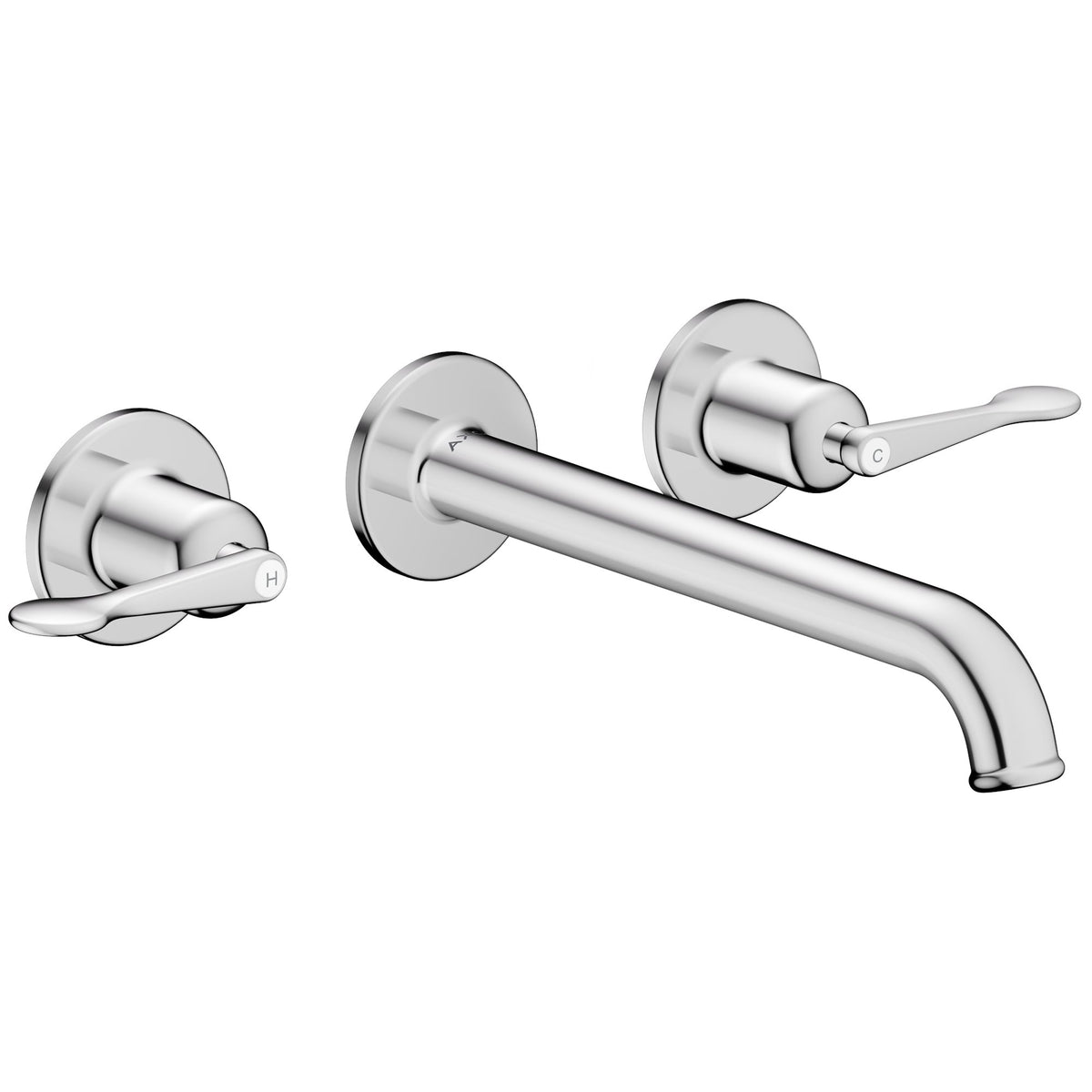 AXOR-Archivio-3-hole-basin-mixer-for-concealed-installation-wall-mounted-with-spout-220-mm-and-lever-handles-Chrome-34037000