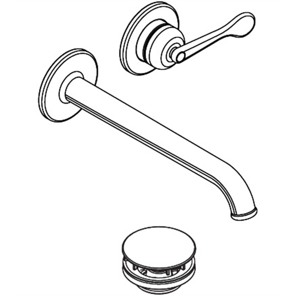 AXOR-Archivio-Single-lever-basin-mixer-for-concealed-installation-wall-mounted-with-spout-220-mm-34039-technical-02