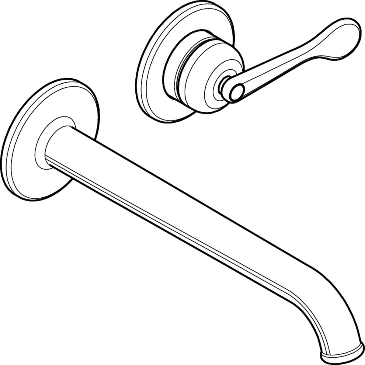 AXOR-Archivio-Single-lever-basin-mixer-for-concealed-installation-wall-mounted-with-spout-220-mm-34039-technical-03
