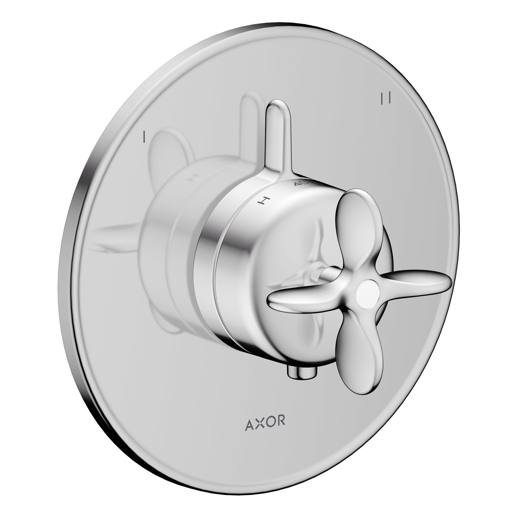 AXOR-Archivio-Thermostat-for-concealed-installation-for-2-functions-with-cross-handle-Chrome-34050000