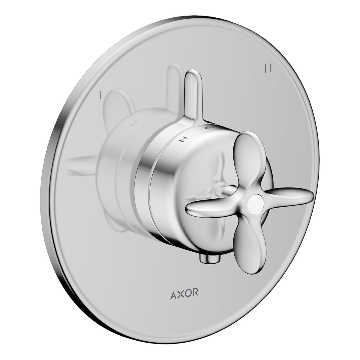 AXOR-Archivio-Thermostat-for-concealed-installation-for-2-functions-with-cross-handle-and-integrated-security-combination-according-to-EN1717-Chrome-34051000