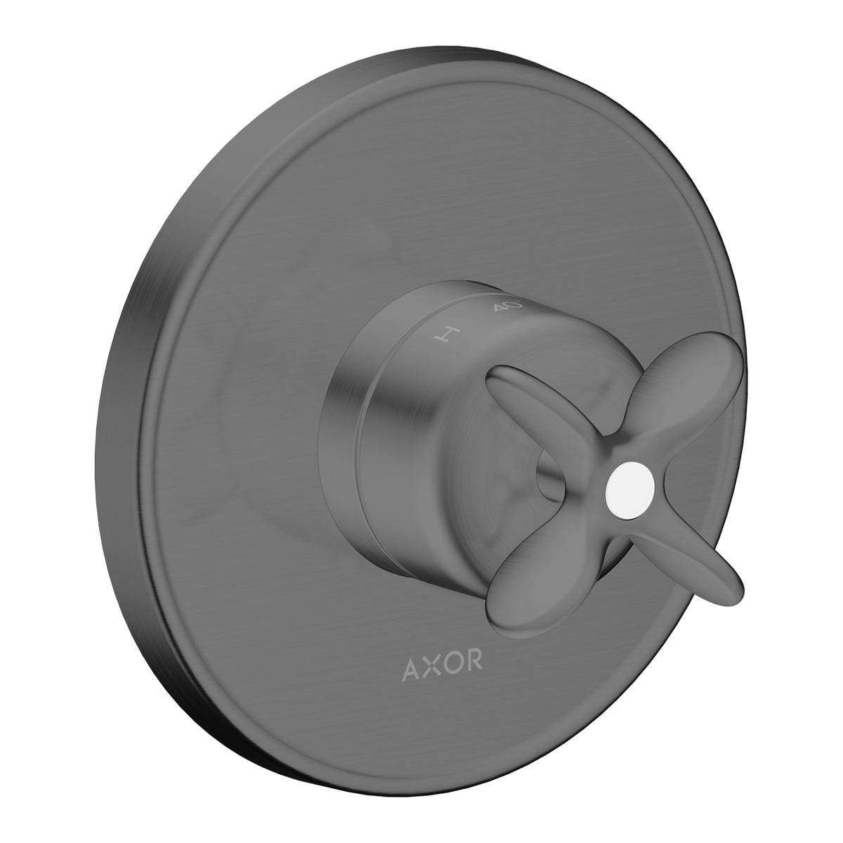 AXOR-Archivio-Thermostat-for-concealed-installation-with-cross-handle-Brushed-Black-Chrome-34150340