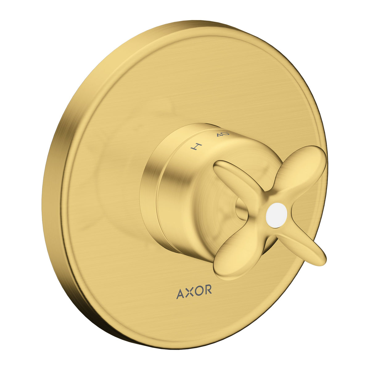 AXOR-Archivio-Thermostat-for-concealed-installation-with-cross-handle-Brushed-Gold-Optic-34150250