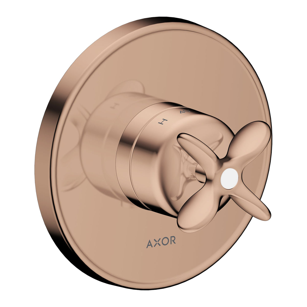 AXOR-Archivio-Thermostat-for-concealed-installation-with-cross-handle-Polished-Red-Gold-34150300