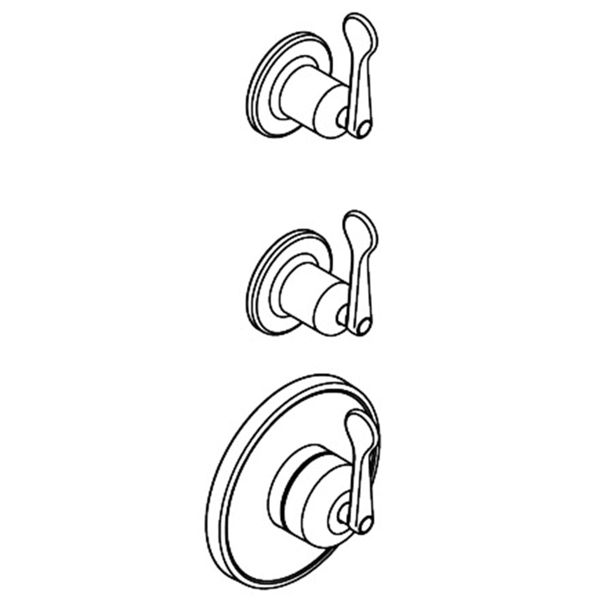 AXOR-Archivio-Thermostatic-module-for-concealed-installation-for-2-functions-with-lever-handles-34143-technical-03