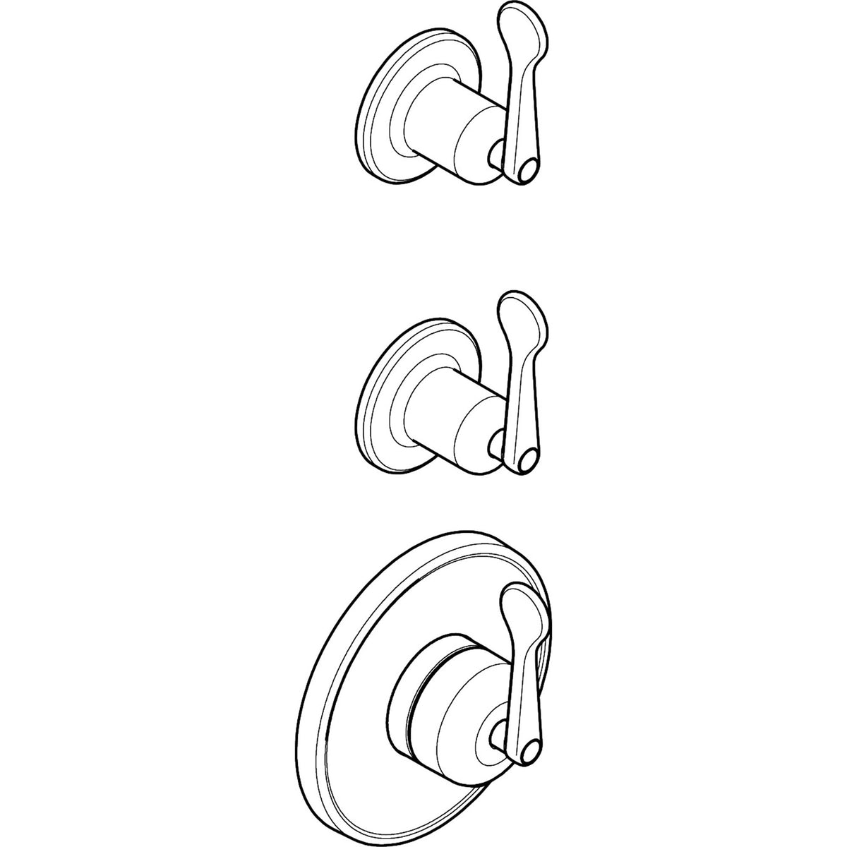 AXOR-Archivio-Thermostatic-module-for-concealed-installation-for-2-functions-with-lever-handles-34143-technical-04