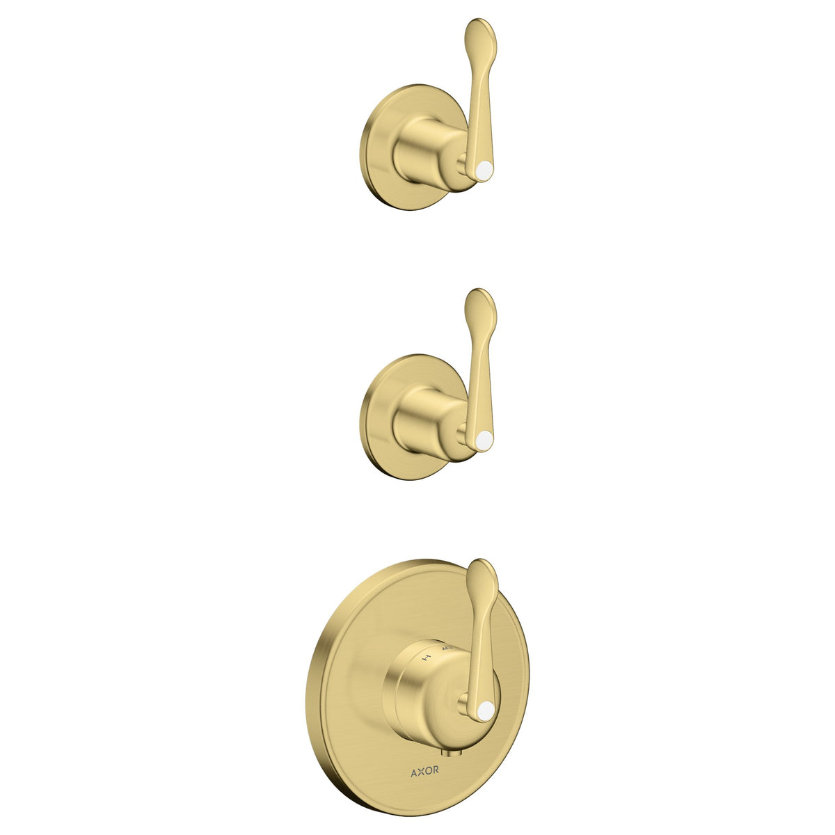 AXOR-Archivio-Thermostatic-module-for-concealed-installation-for-2-functions-with-lever-handles-Brushed-Brass-34143950