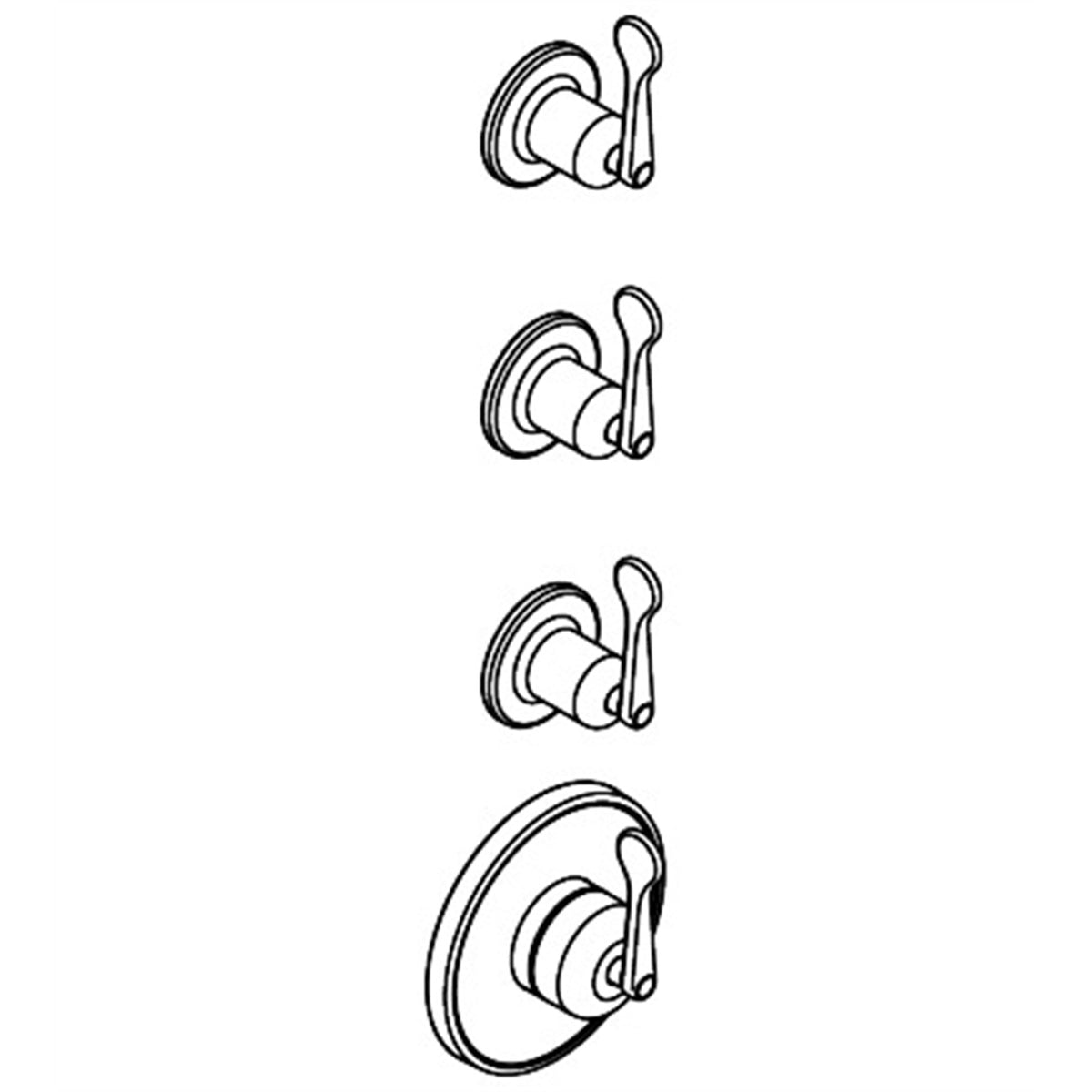 AXOR-Archivio-Thermostatic-module-for-concealed-installation-for-3-functions-with-lever-handles-34147-technical-03