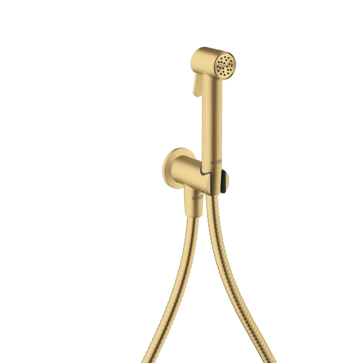 AXOR-Bidette-Showers-Bidette-hand-shower-1jet-round-for-cold-water-with-shower-holder-and-shower-hose-1-25-m-Brushed-Gold-Optic-29240250