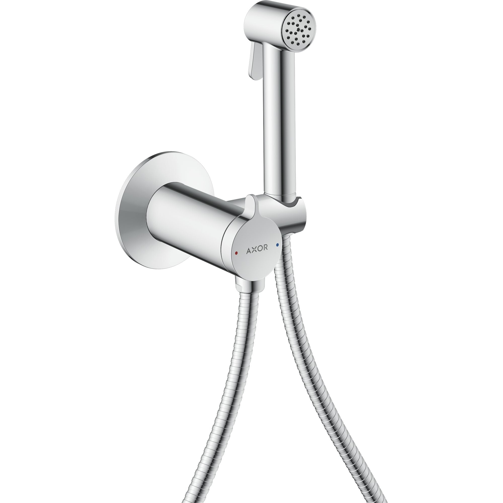 AXOR-Bidette-Showers-Bidette-hand-shower-1jet-round-for-mixed-water-with-shower-holder-and-shower-hose-1-25-m-Chrome-29242000