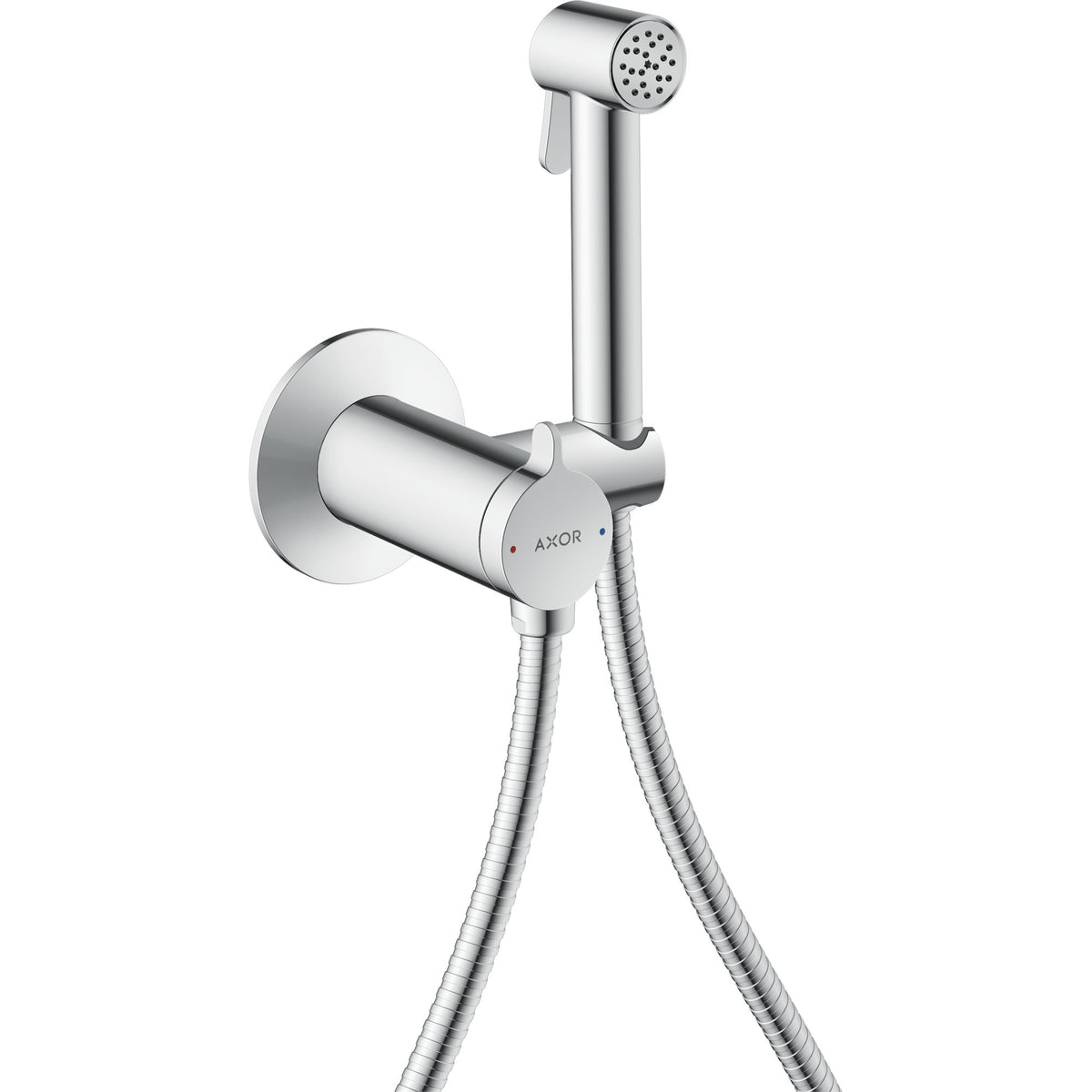AXOR-Bidette-Showers-Bidette-hand-shower-1jet-round-for-mixed-water-with-shower-holder-and-shower-hose-1-25-m-Chrome-29242000
