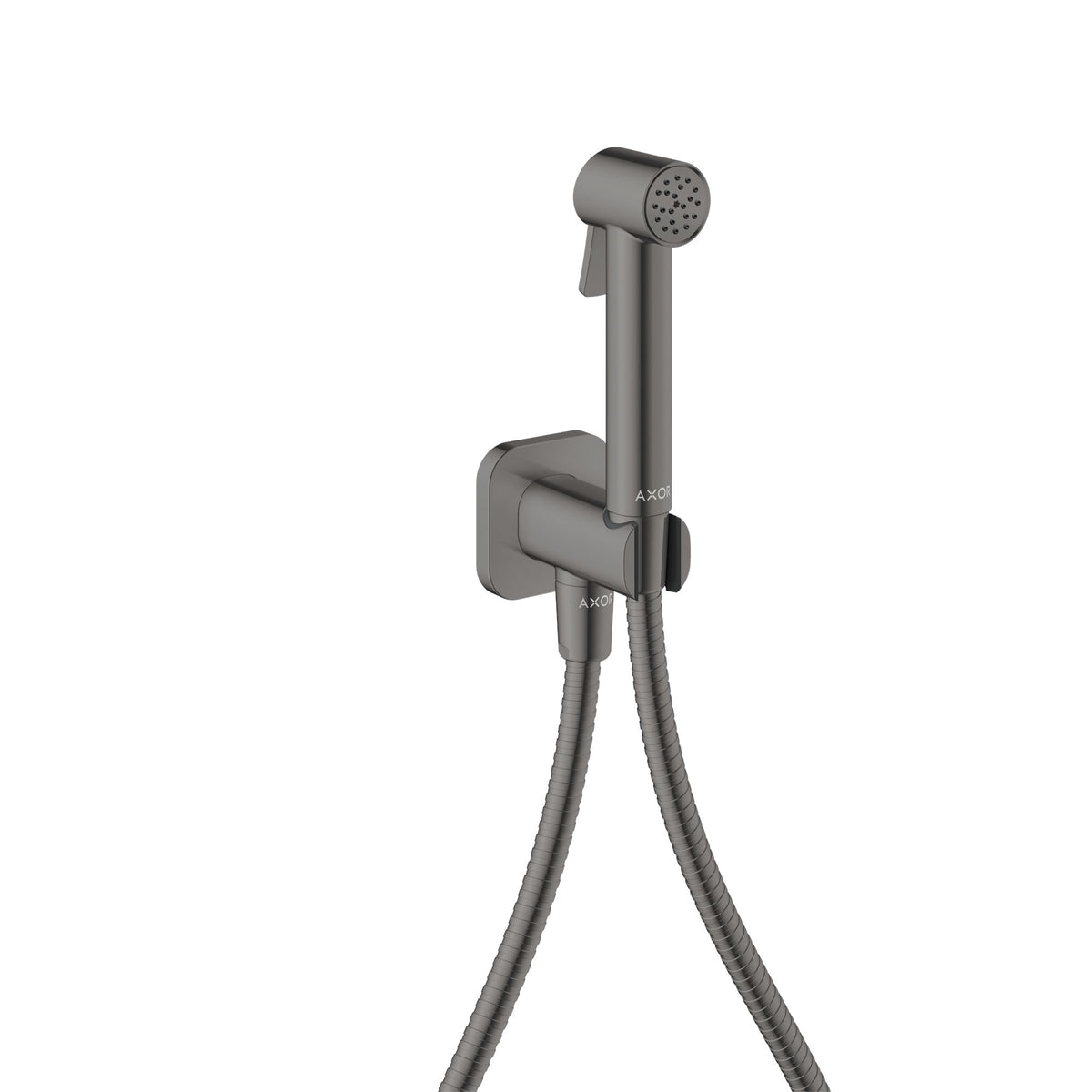 AXOR-Bidette-Showers-Bidette-hand-shower-1jet-softsquare-for-cold-water-with-shower-holder-and-shower-hose-1-25-m-Polished-Black-Chrome-29241330