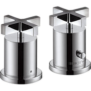 AXOR-Citterio-2-hole-rim-mounted-thermostatic-bath-mixer-with-cross-handles-Chrome-39480000