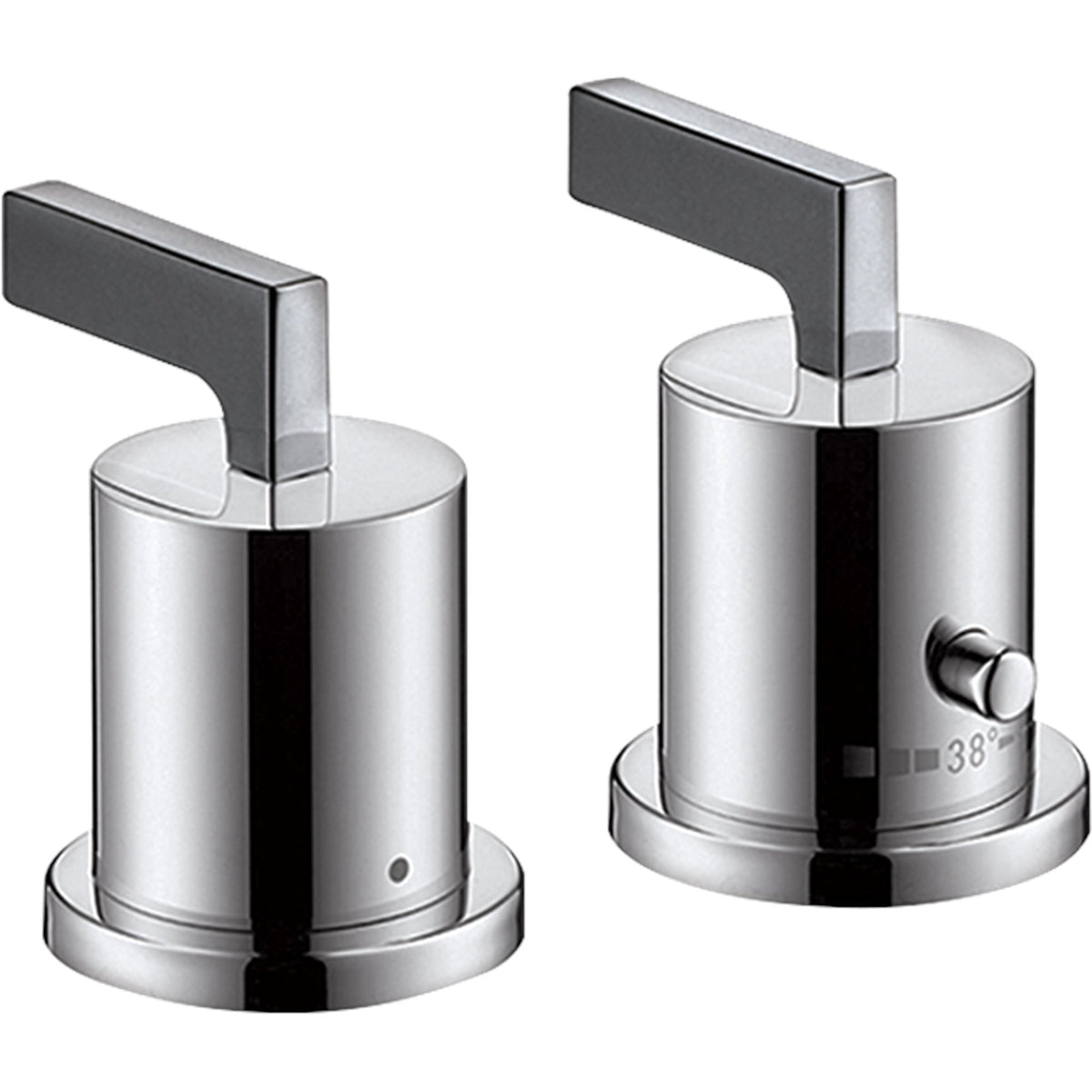 AXOR-Citterio-2-hole-rim-mounted-thermostatic-bath-mixer-with-lever-handles-Chrome-39482000