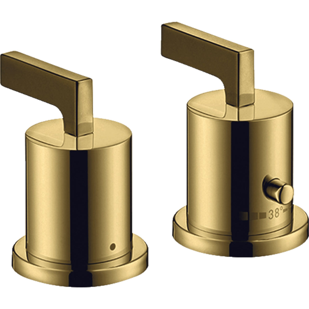 AXOR-Citterio-2-hole-rim-mounted-thermostatic-bath-mixer-with-lever-handles-Polished-Gold-Optic-39482990