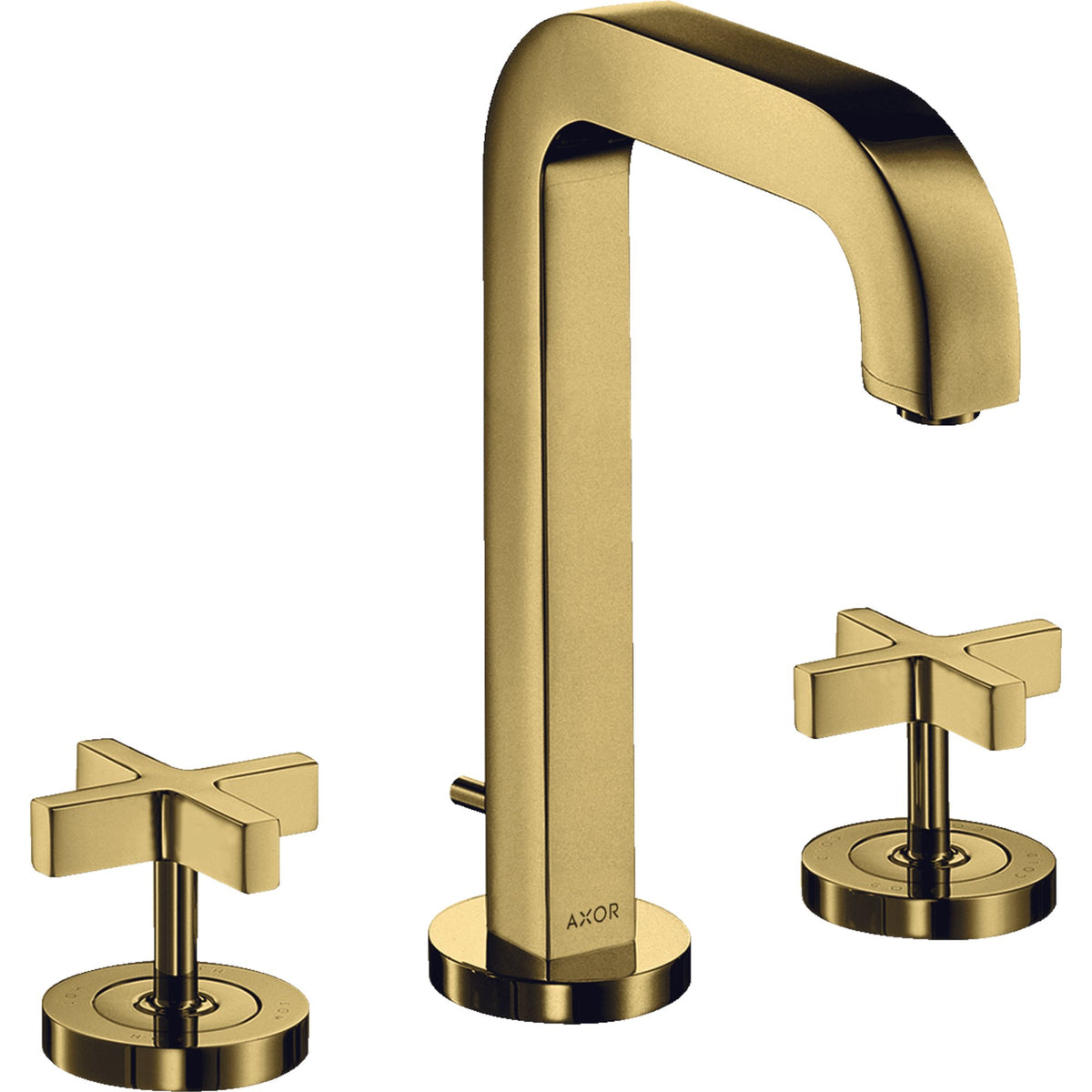 AXOR-Citterio-3-hole-basin-mixer-170-with-spout-140-mm-cross-handles-escutcheons-and-pop-up-waste-set-Polished-Gold-Optic-39133990