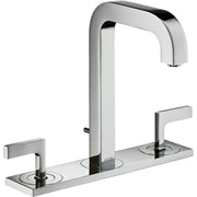 AXOR-Citterio-3-hole-basin-mixer-170-with-spout-140-mm-lever-handles-plate-and-pop-up-waste-set-Chrome-39136000