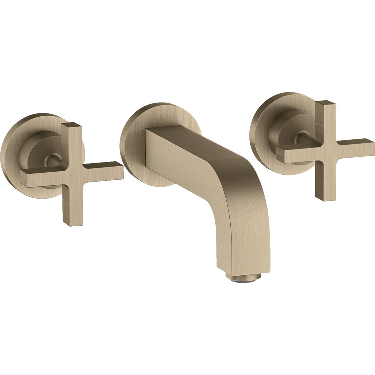 AXOR-Citterio-3-hole-basin-mixer-for-concealed-installation-wall-mounted-with-spout-162-mm-cross-handles-and-escutcheons-Brushed-Nickel-39313820