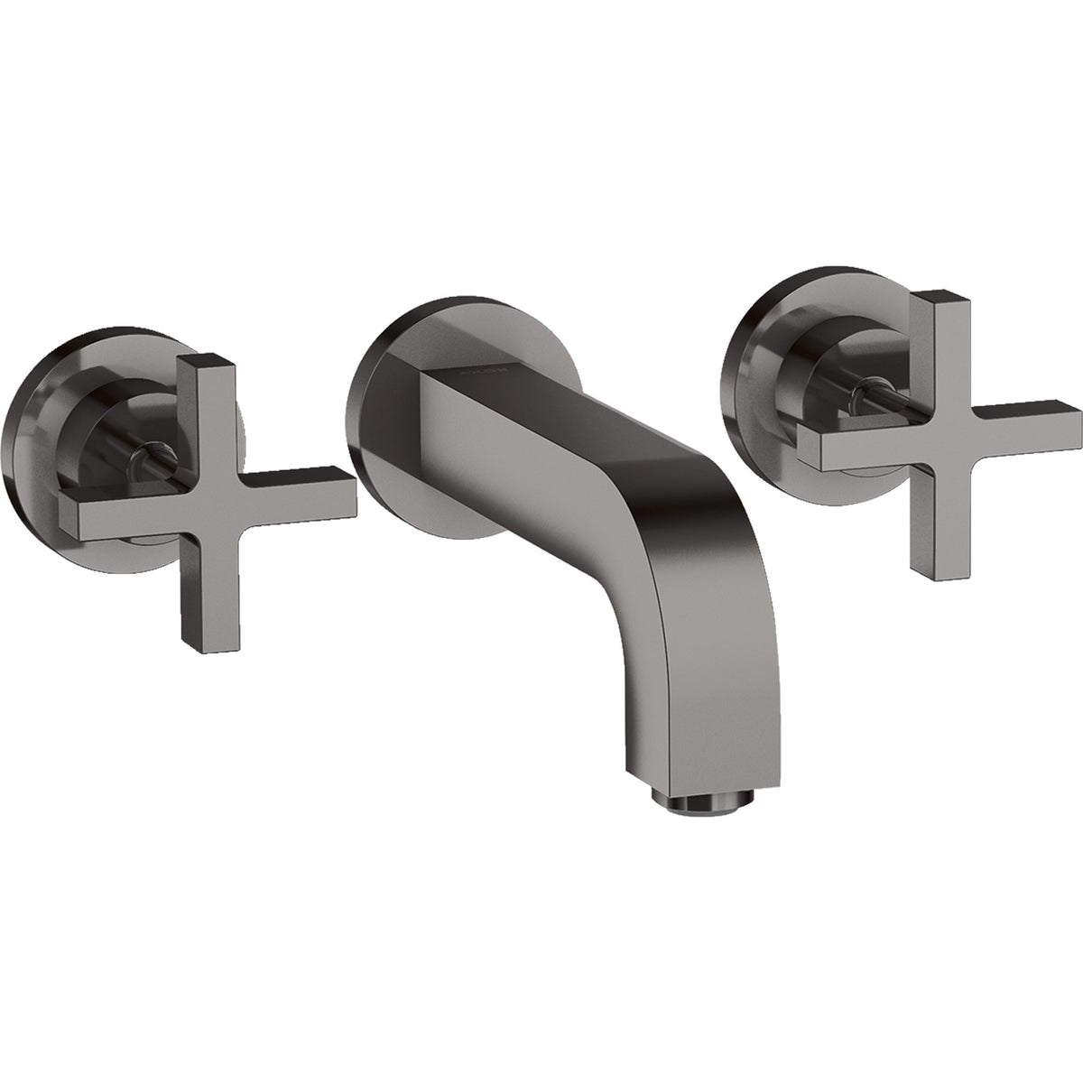 AXOR-Citterio-3-hole-basin-mixer-for-concealed-installation-wall-mounted-with-spout-162-mm-cross-handles-and-escutcheons-Polished-Black-Chrome-39313330