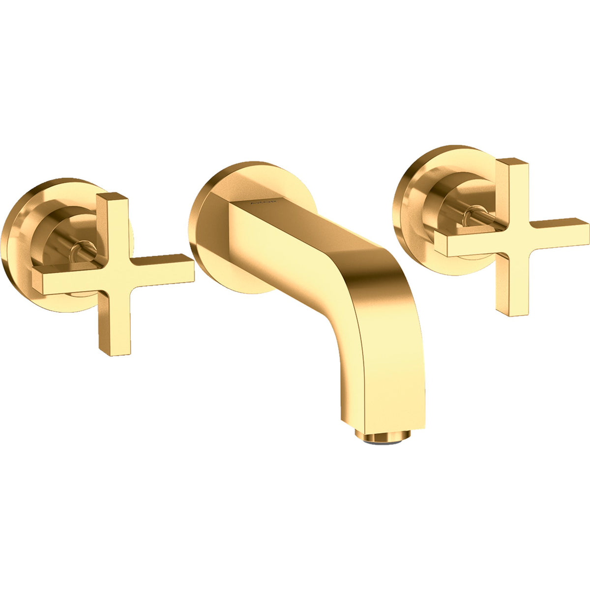 AXOR-Citterio-3-hole-basin-mixer-for-concealed-installation-wall-mounted-with-spout-162-mm-cross-handles-and-escutcheons-Polished-Gold-Optic-39313990