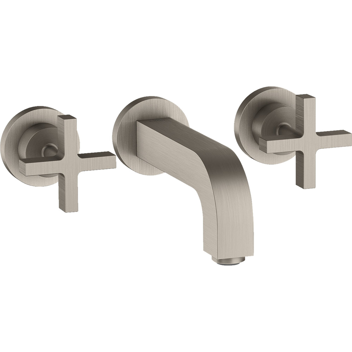 AXOR-Citterio-3-hole-basin-mixer-for-concealed-installation-wall-mounted-with-spout-162-mm-cross-handles-and-escutcheons-Stainless-Steel-Optic-39313800