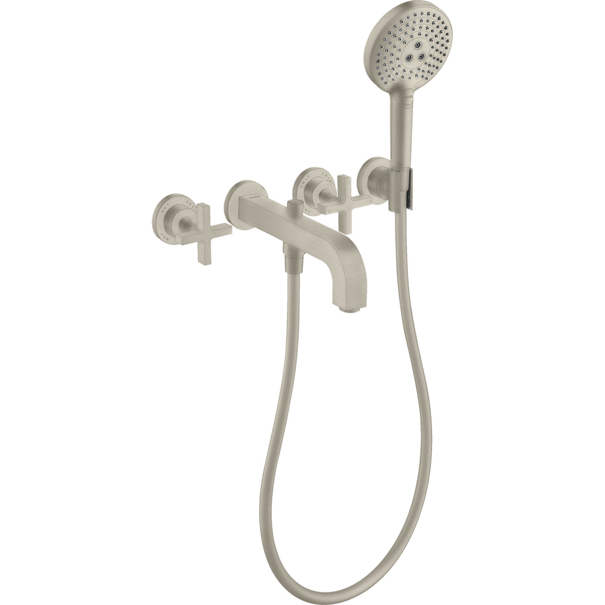 AXOR-Citterio-3-hole-bath-mixer-for-concealed-installation-wall-mounted-with-cross-handles-and-escutcheons-Brushed-Nickel-39447820