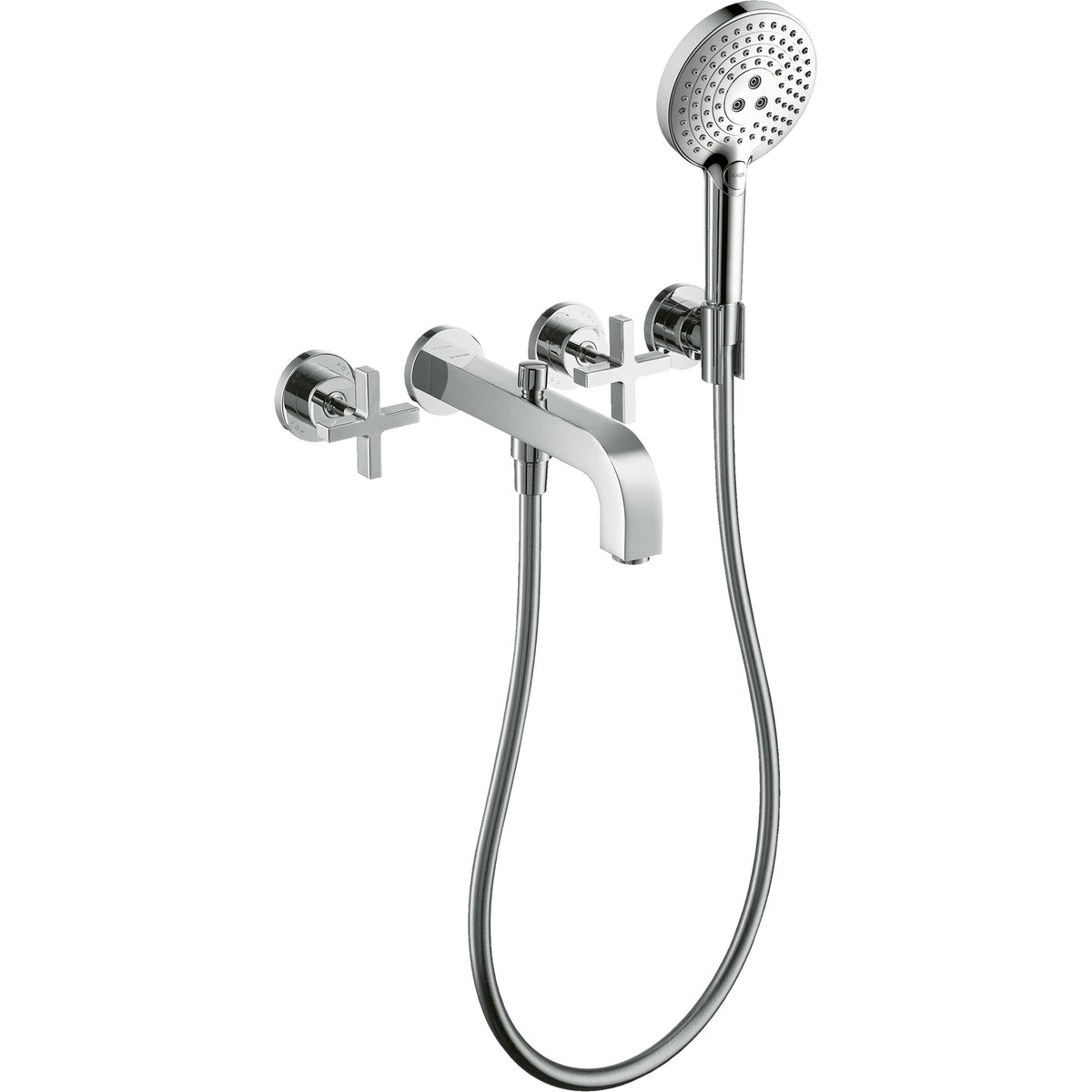 AXOR-Citterio-3-hole-bath-mixer-for-concealed-installation-wall-mounted-with-cross-handles-and-escutcheons-Chrome-39447000
