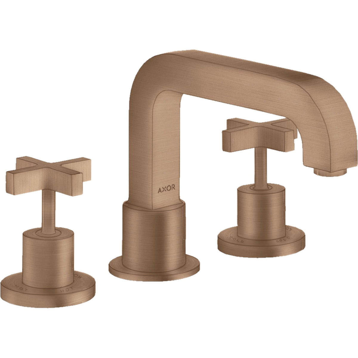 AXOR-Citterio-3-hole-rim-mounted-bath-mixer-with-cross-handles-Brushed-Red-Gold-39436310