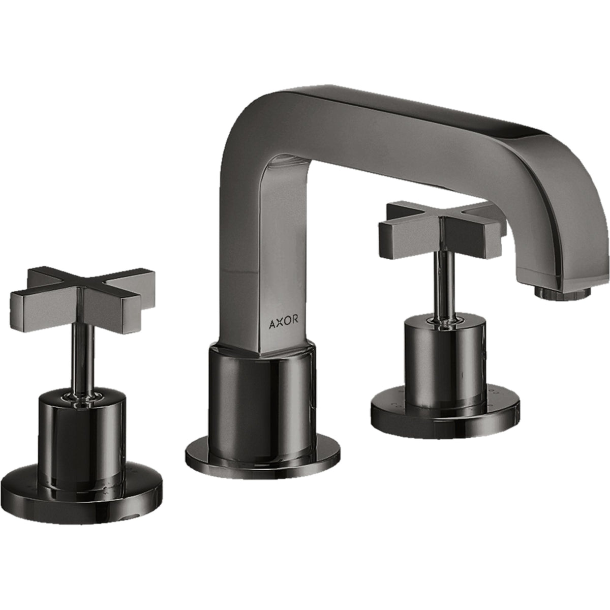 AXOR-Citterio-3-hole-rim-mounted-bath-mixer-with-cross-handles-Polished-Black-Chrome-39436330