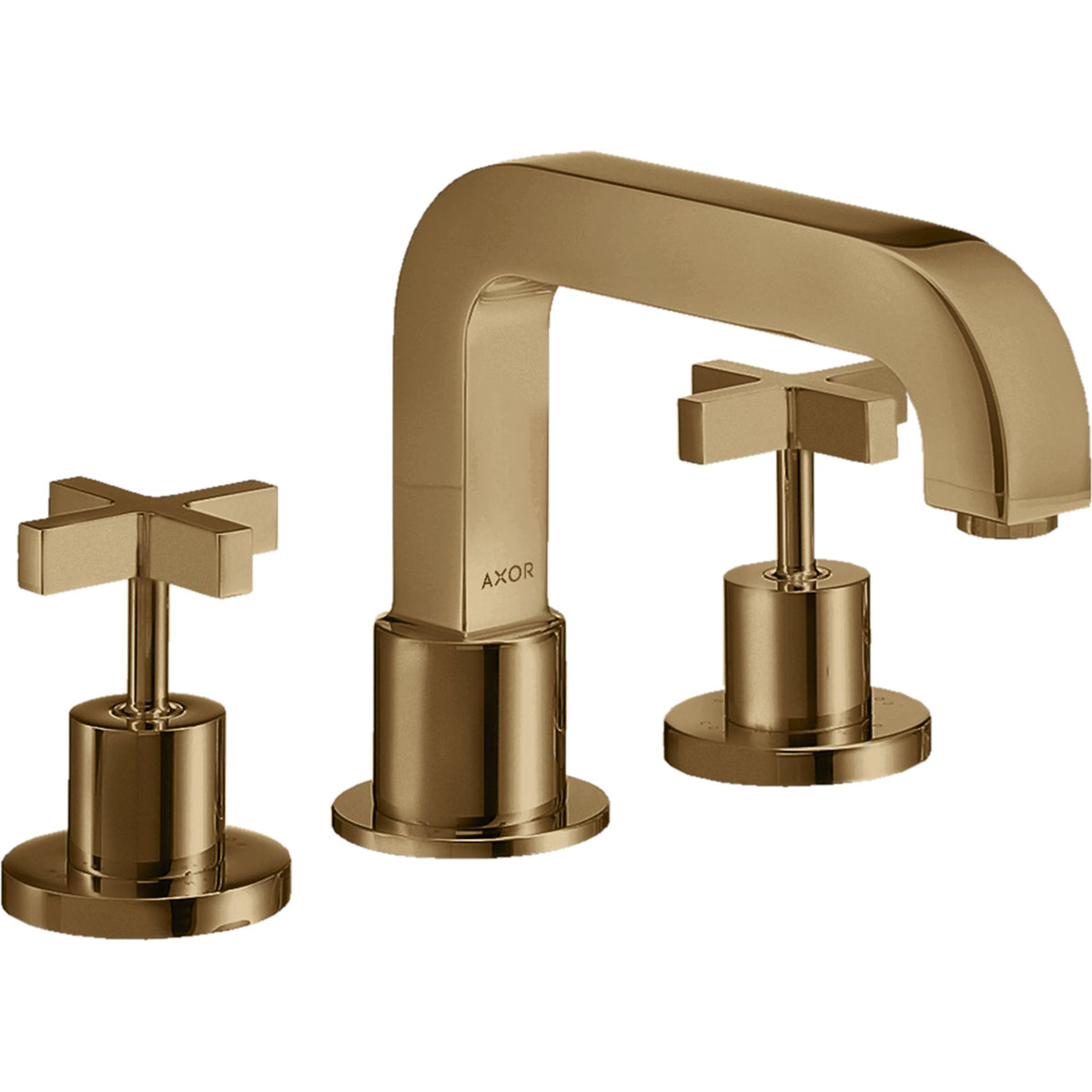 AXOR-Citterio-3-hole-rim-mounted-bath-mixer-with-cross-handles-Polished-Bronze-39436130