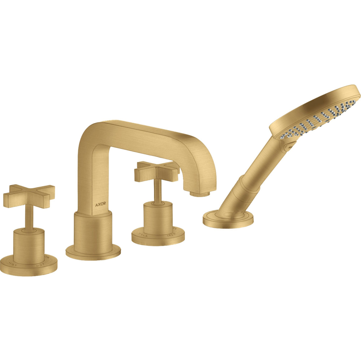 AXOR-Citterio-4-hole-tile-mounted-bath-mixer-with-cross-handles-and-escutcheons-Brushed-Gold-Optic-39453250
