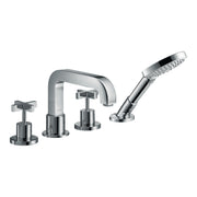 AXOR-Citterio-4-hole-tile-mounted-bath-mixer-with-cross-handles-and-escutcheons-Chrome-39453000