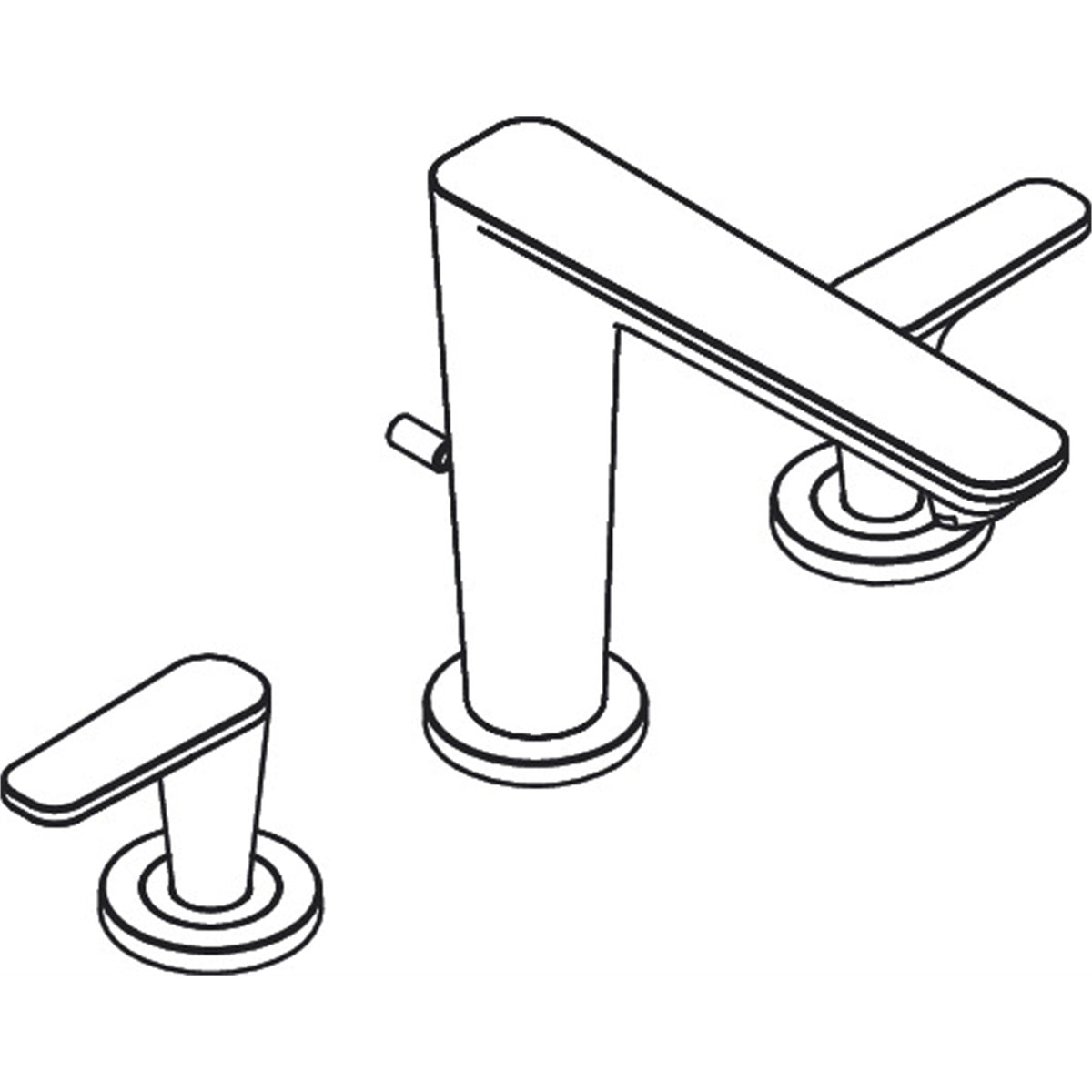 AXOR-Citterio-C-3-hole-basin-mixer-125-with-pop-up-waste-set-49060-technical-02