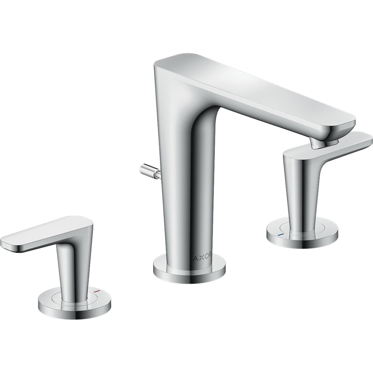 AXOR-Citterio-C-3-hole-basin-mixer-125-with-pop-up-waste-set-Chrome-49060000