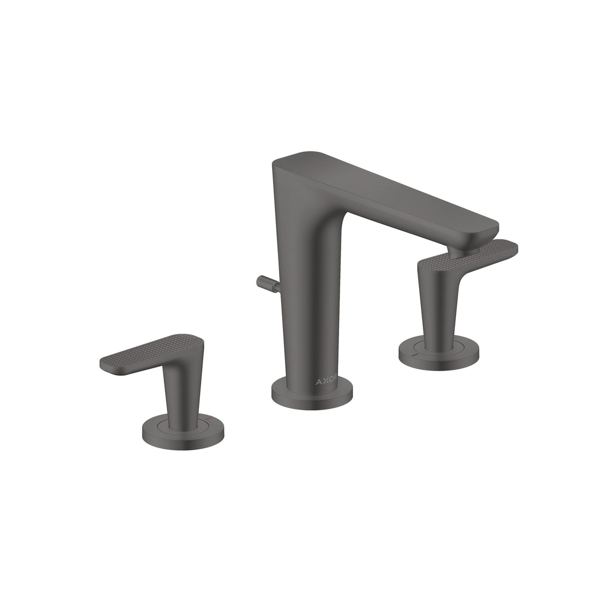 AXOR-Citterio-C-3-hole-basin-mixer-125-with-pop-up-waste-set-cubic-cut-Brushed-Black-Chrome-49061340