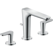 AXOR-Citterio-C-3-hole-basin-mixer-125-with-pop-up-waste-set-cubic-cut-Chrome-49061000