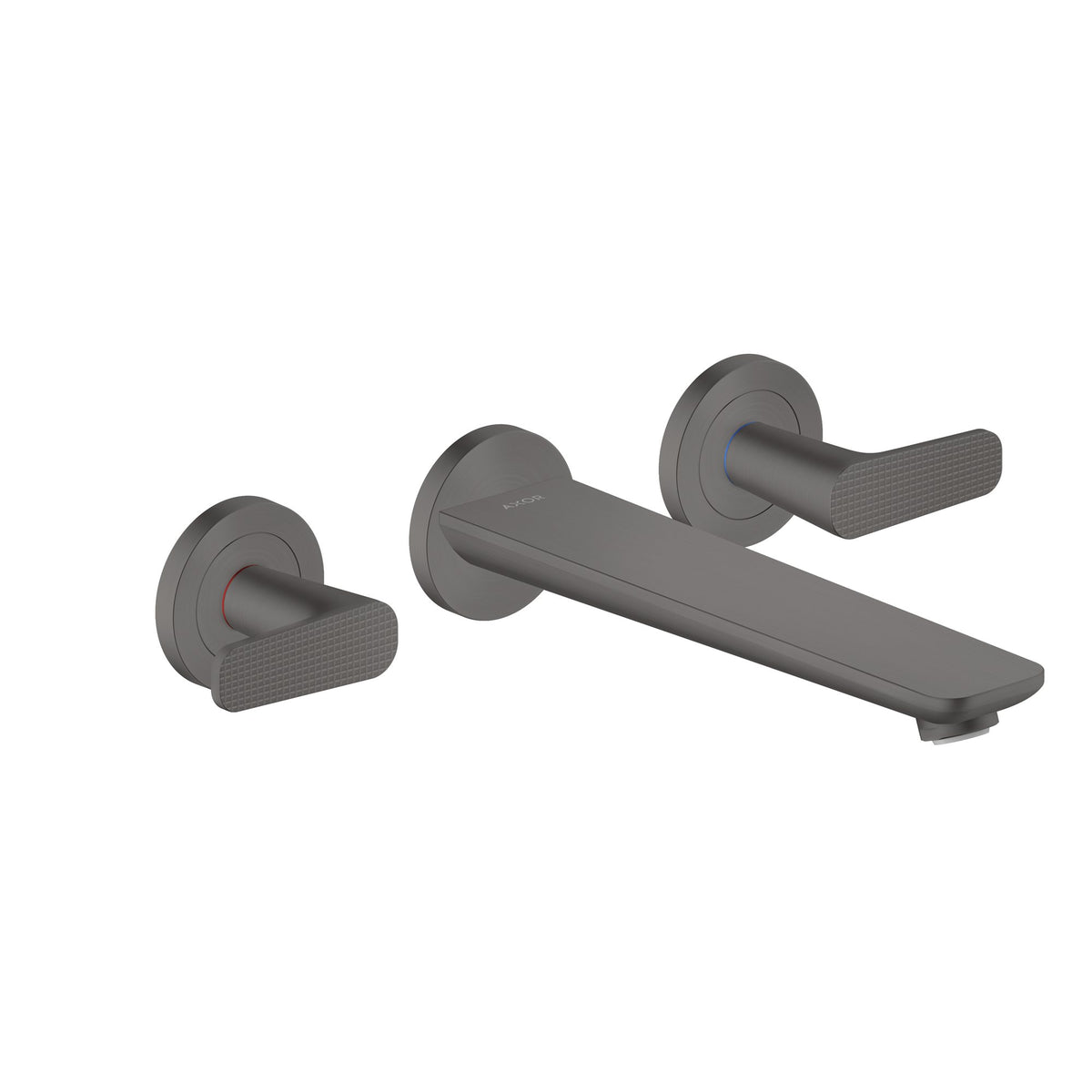 AXOR-Citterio-C-3-hole-bath-mixer-for-concealed-installation-wall-mounted-cubic-cut-Brushed-Black-Chrome-49483340