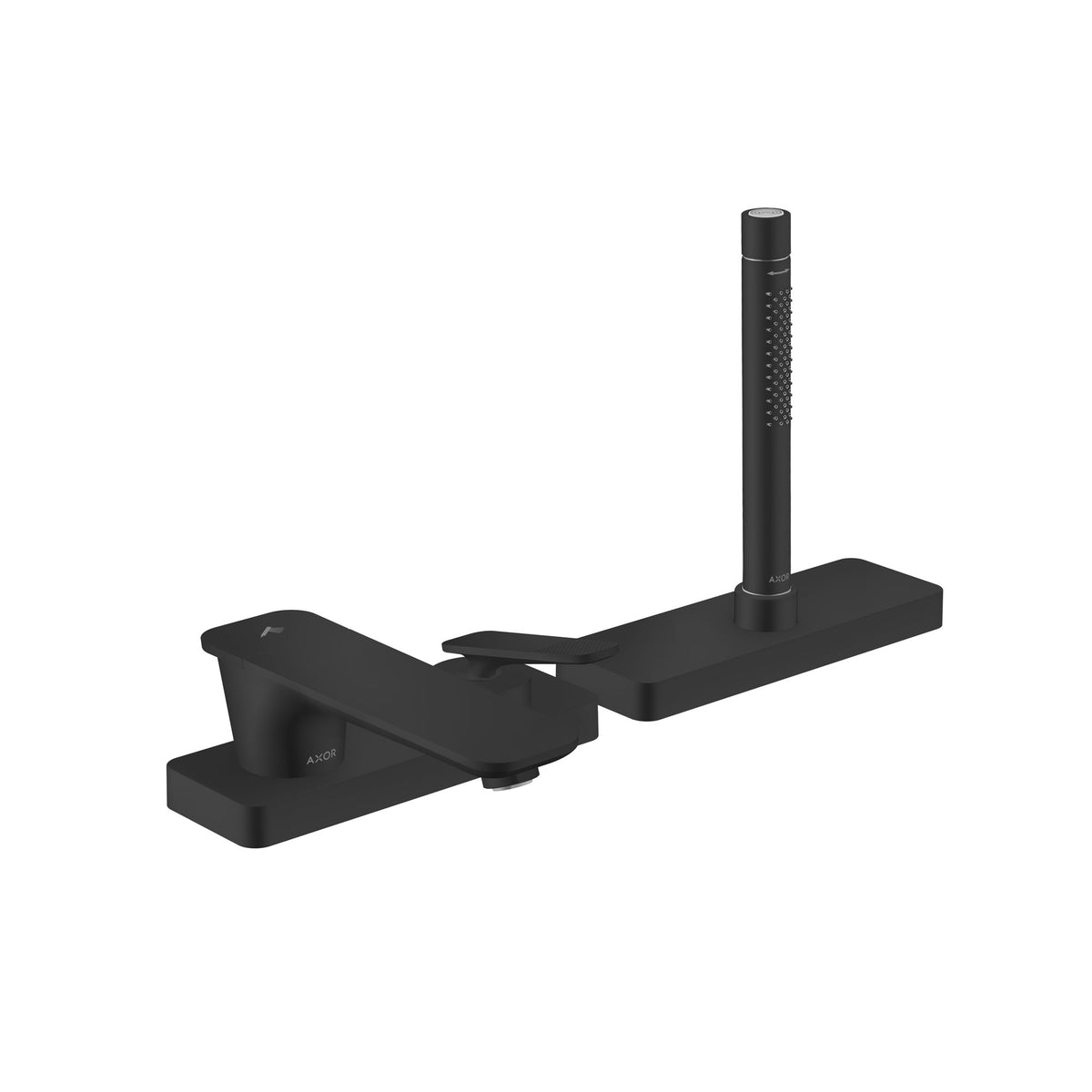 AXOR-Citterio-C-3-hole-rim-mounted-single-lever-bath-mixer-with-sBox-cubic-cut-Matt-Black-49431670