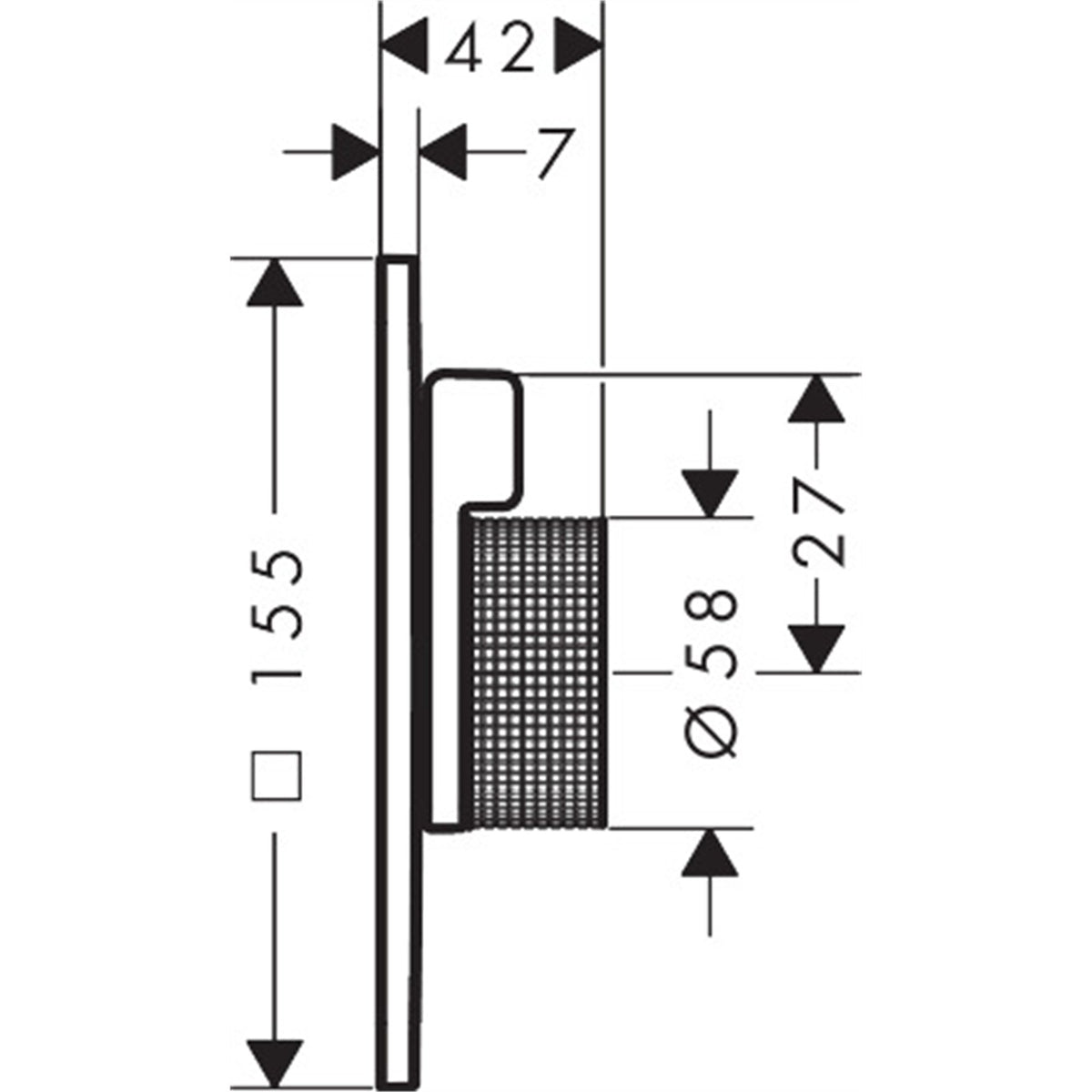 AXOR-Citterio-C-Mixer-for-concealed-installation-for-1-function-cubic-cut-49651-technical-01