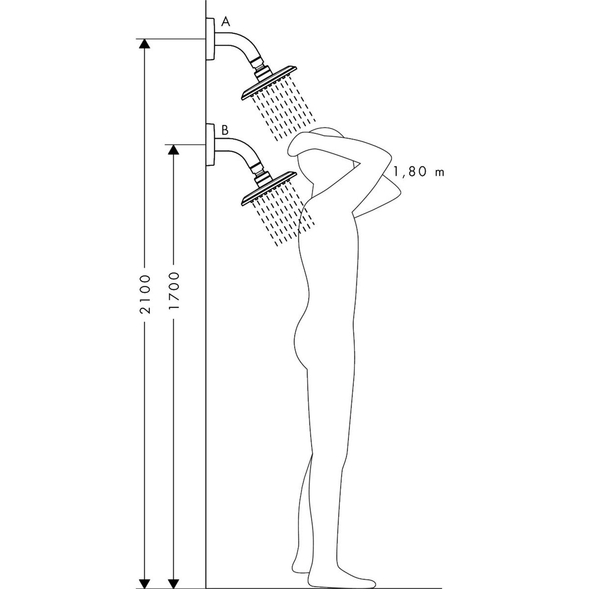 AXOR-Citterio-C-Overhead-shower-120-120-1jet-EcoSmart-with-shower-arm-28810-technical-03